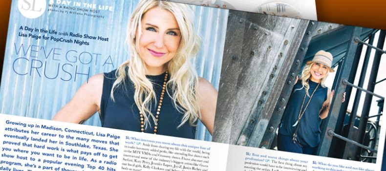 Lisa Paige featured in Society Life magazine