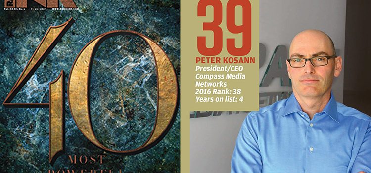 Radio Ink recognizes CEO, Peter Kosann in Top 40 Most Powerful People Issue