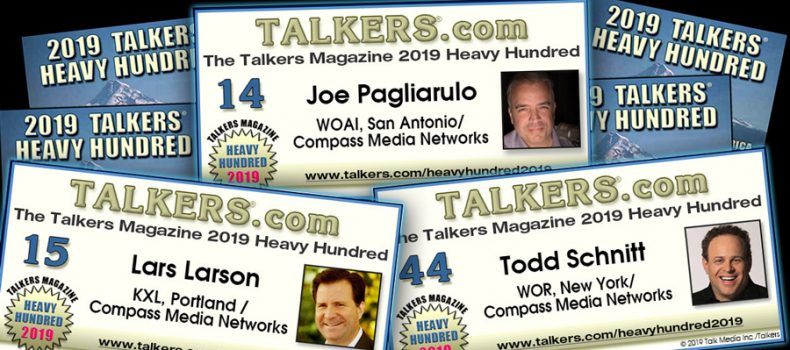 Pags, Larson, Schnitt and Deal featured in 2019 TALKERS Heavy Hundred