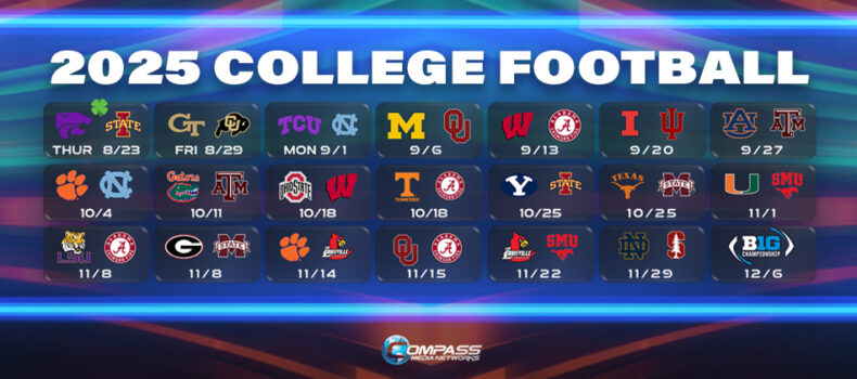 COMPASS MEDIA NETWORKS ANNOUNCES 17TH SEASON OF COLLEGE FOOTBALL COVERAGE